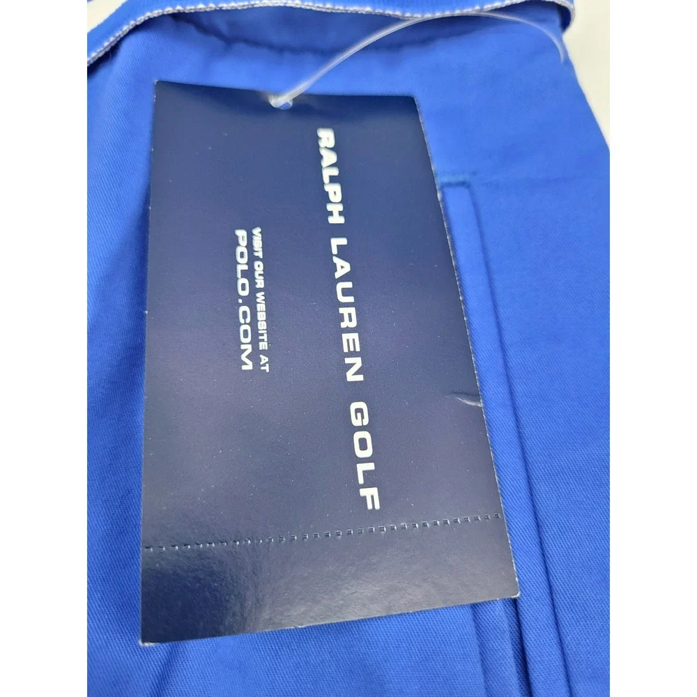 NWT Ralph Lauren Golf Women Shorts Bermuda Blue W/Belt Preppy Classic Size 10